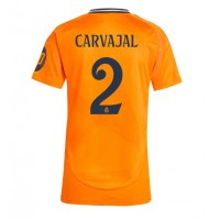 Fotballdrakt Dame Real Madrid Daniel Carvajal #2 Bortedrakt 2024-25 Kortermet